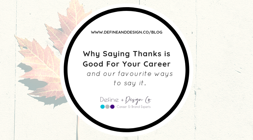 Why Saying Thanks is Good for your career